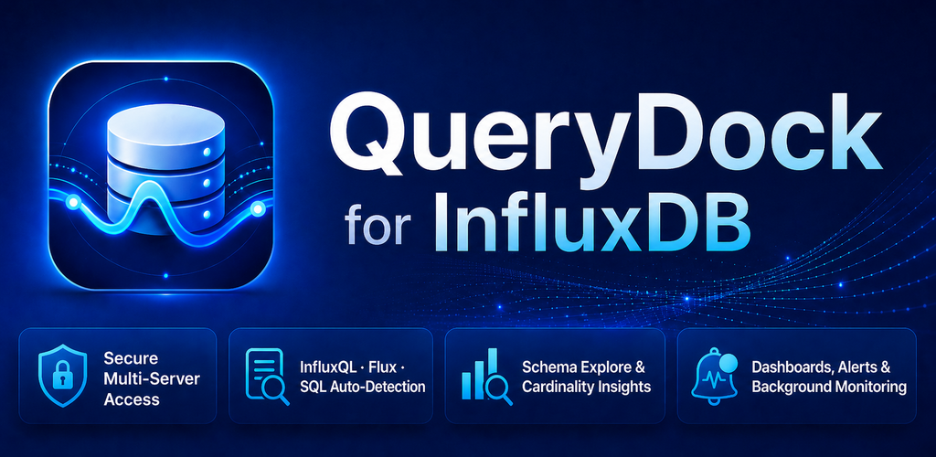 QueryDock for InfluxDB feature graphic