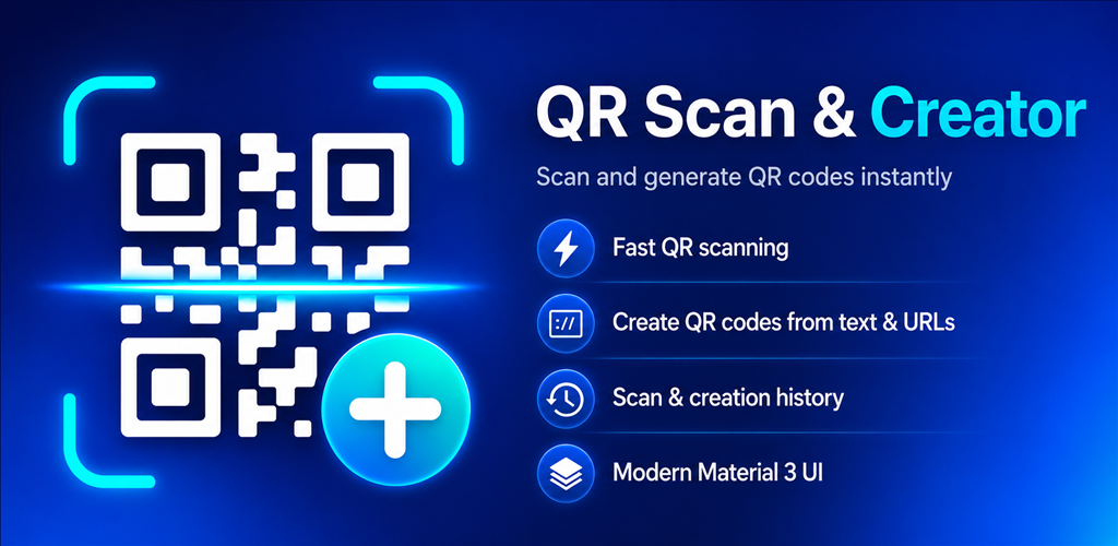 QR Scan & Creator feature graphic