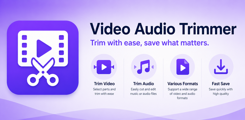 Video & Audio Trimmer feature graphic